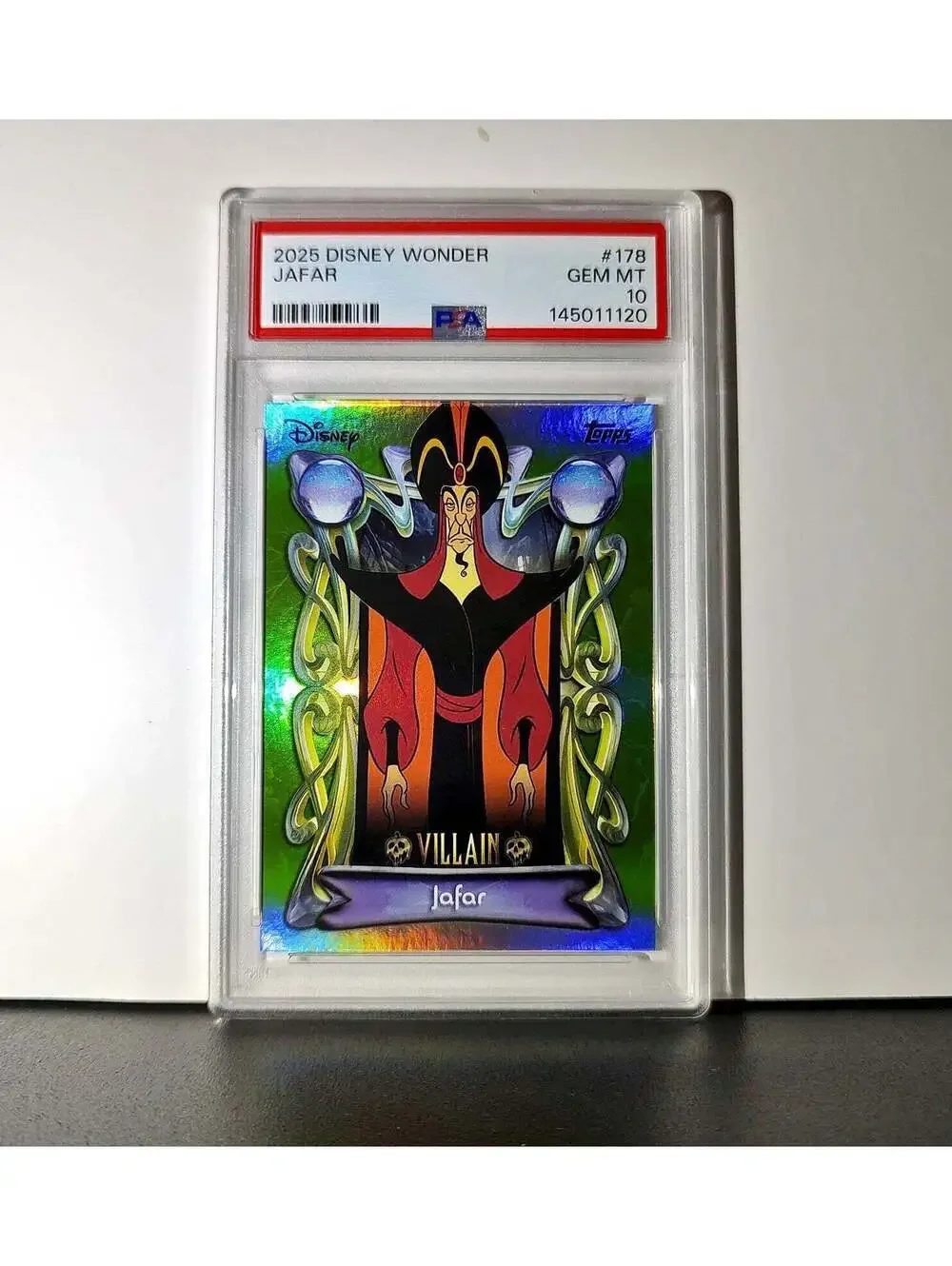 Jafar 2025 Topps Disney Wonder #178 Card Aladdin PSA 10